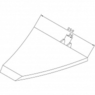 990254 Lemiesz dłutowy 250 mm