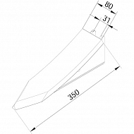990274 Redlica dłutowa Mangan 80 mm