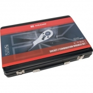 180482420KR Zestaw kluczy nasadowych 1/4” + 1/2" 82 ele. Kramp