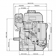 FE170DAS51 Silnik H Kawasaki 5,5 KM 20 mm