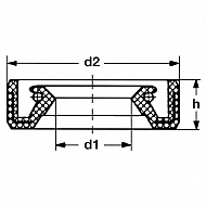 FGP001741 Pierścień uszczelniający, wału 22,2 x 31,9 x 5 mm