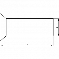 3750602412 Nit stalowy stożkowy, 6,0 x 24 mm (op - 0.5 kg)