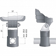 LA10042 Uchwyt sztywny do lampy roboczej