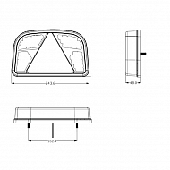 LA91260L Lampa zespolona, LED lewa