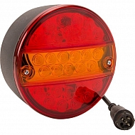 LA40046 Lampa tylna zespolona LED, okrągła 12V fi 142 mm 5-pin Kramp