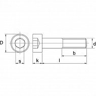 912835RVSP025 Śruba imbusowa A2 Kramp, M8x35 mm nierdzewna