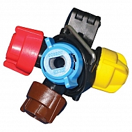 65000829000000081 Głowica opryskowa, 3-pozycyjna, 1/2 " UNIA