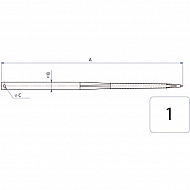 FT451250 Zęby ładowacza czołowego 45x1250mm