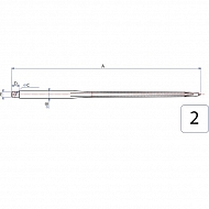 FT451250 Zęby ładowacza czołowego 45x1250mm