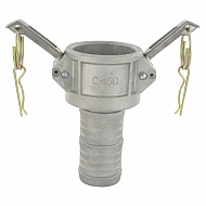 HCN100CAL038 Złącze Camlock typ C 1-1/2 cal króciec na wąż 1-1/2 cal aluminium