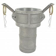 HCN100CAL063 Złącze Camlock typ C 2-1/2 cal króciec na wąż 63 mm aluminium