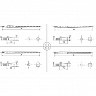 FT2103 Ząb uniwersalny, prosty L-900, Ø 36, M22x1,5