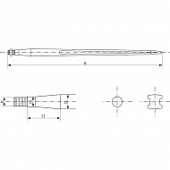 FT19 Zęby ładowacza czołowego 1400mm
