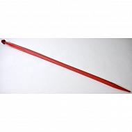 KK241163A Ząb ładowacza, prosty, profil kwadratowy 45x1400 mm końcówka szpiczasta z nakrętką M30x2 czerwony Kverneland