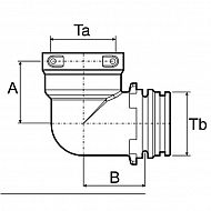 129277 Kolanko AG-IG 90° T7/T7