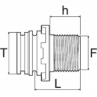 249166 Złączka gwintowana T6M 1 1/2" M