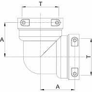 129055 Kolano 90° T5F/T5F