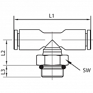 TCSS814P Śrubunek wtykowy T 8-1/4"