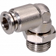 ECSS418NSF Złącze wtykowe kątowe, 4 mm x gwint zew. 1/8"