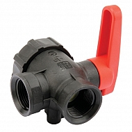 45531114 Zawór kulowy 3-drożny 1" (31 mm) Arag 45531114 – system T (przepływ ciągły)