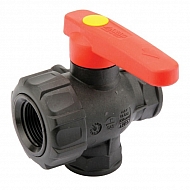 45531114 Zawór kulowy 3-drożny 1" (31 mm) Arag 45531114 – system T (przepływ ciągły)