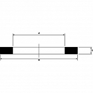 G50006 Uszczelka płaska 1 1/2'', 47x67x3 biała