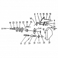 KE12516 Łańcuch rolkowy DIN 8187 08B-1 1/2" (12,7mm) Rexnord