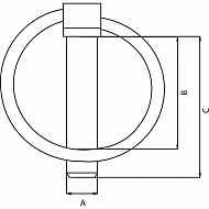 LP4533KR Zawleczka składana 4,5 mm