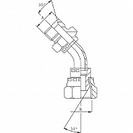 MF4516B Adapter kątowy 45 stopni 1 BSP