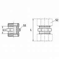 GS4LL Złącze proste M8x1 4LL