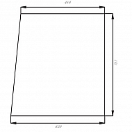 141811FM Szyba kabiny, boczna, lewa