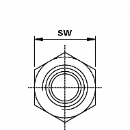 VNBW0604 Złącze redukcyjne, gwint zewnętrzny / wewnętrzny 3/8 cal x 1/4 cal BSP