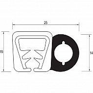 CA5012 Uszczelka ramy, gumowa