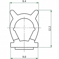 CA8959 Profil gumowy, samoprzylepny