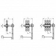 SWD381510 Napinacz łańcucha koło podwójne 3/8-15Z otwór 10