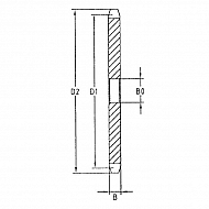 PW1220 Tarcza koła łańcuchowego pojedyńcza DIN 8187 1/2" x 5/16", 20 zębów