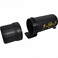 MB115020 Pojemnik na dokumenty fi  109x312 mm z tworzywa sztucznego, czarny