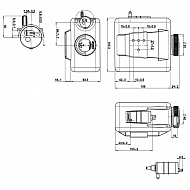 23510013000 Zbiornik na płyn do spryskiwaczy szyb, 5,3 l, 24V, 330x125x181,5