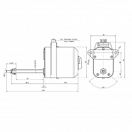 CA712110 Silnik wycieraczek, 12 V