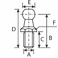 CA7180313 Uchwyt sprężyny gazowej