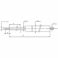 CA5404122000 Sprężyna gazowa typ A, L705-2000N, L 705 mm, 2000 N