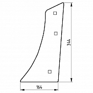 1067920020 Pierś odkładni Unia, lewa VIS 35