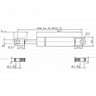 CA102822 Sprężyna gazowa L500-150N