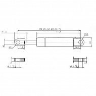 CA058890 Sprężyna gazowa L600-420N