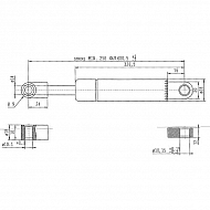 CA085596 Sprężyna gazowa L600-1300N