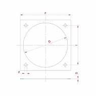 6309805Z Uszczelka do kołnierza czworokątnego, 4"; 5"; 6" gr. 5.5 mm