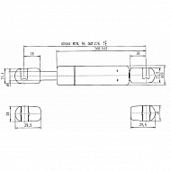 CA592382 Sprężyna gazowa, L275-350N, L 275 mm, 350 N