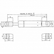 CA592404 Sprężyna gazowa, L275-450N, L 275 mm, 450 N