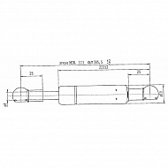 CA709158 Sprężyna gazowa, L385.5-570N, L 385,5 mm, 570 N