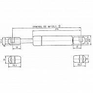 CA636185 Sprężyna gazowa, L500-325N, L 500 mm, 325 N